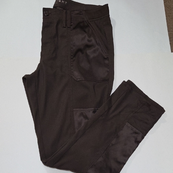 White House Black Market Dark Brown Straight Leg Pants - Picture 1 of 7